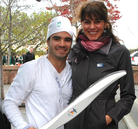 Olympians Catriona Le May Doan and Alexandre Despatie